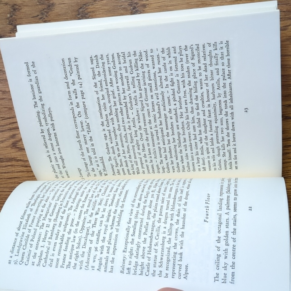 Vintage 1966 Neuschwanstein Castle Paperback Booklet Nonfiction Travel History - Picture 11 of 16